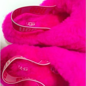 UGG Fluff Yeah Pink Slide Slippers